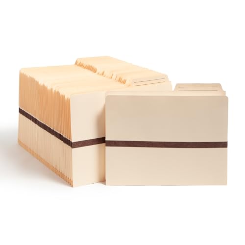 Smead Expanding File Pocket, 2/5-Cut Printed Tab, Tyvek®-Reinforced, Letter Size, 50 per Box (75487) Expandable File Folders, Manila