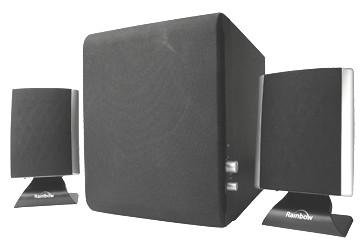Enceinte pour MP3 & Ipod Noir Rainbow R8290 avec haut-parleur compact pour musique nomade