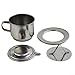 Stainless Steel Vietnamese Coffee Filter Dripper, Single Serve Portable Coffee Maker for Travel, Camping and Office Use(100ML)
