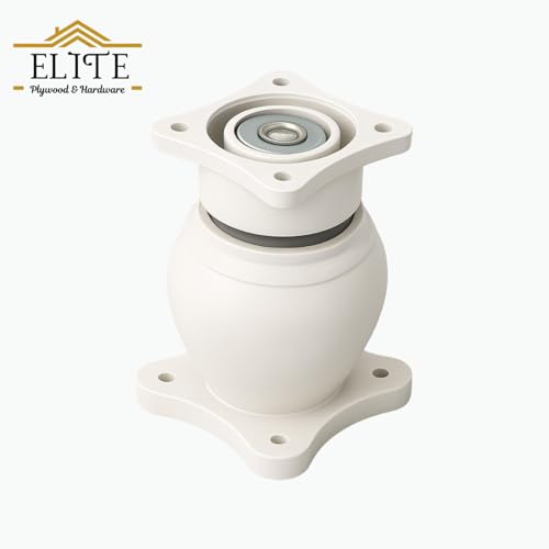Image of Elite Heavy Duty Wall Mounted Magnetic Door Stopper Catcher, Size 5 Number, for Main Door, Bed Room Door, and All Other Type Doors Protection, Pack of 4 (White)