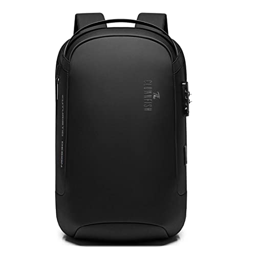 Image of THE CLOWNFISH Water Resistant Anti-Theft Unisex Travel Laptop Backpack with USB Charging and Password Number Lock