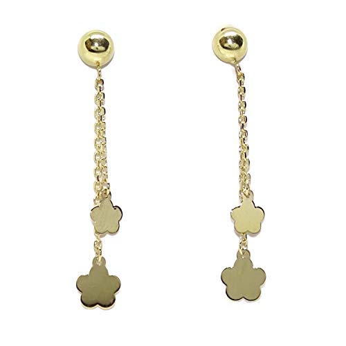 Boucles d'oreilles or jaune 18 carats légères de 0,80g pour sublimer vos oreilles sans douleur