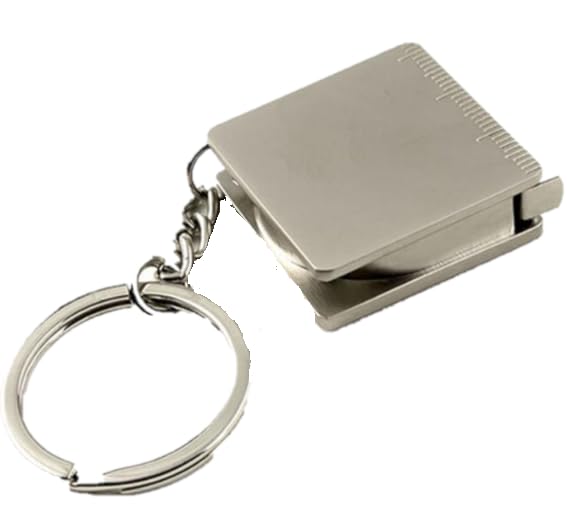 Mini Tape Measure Keychain (Silver, CCS2)-picture-28
