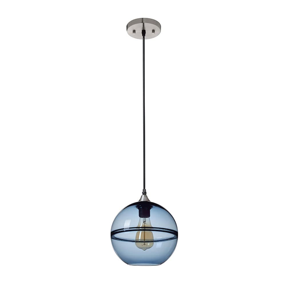 HXYSXHJUO Chandelier With Clear Glass Globe Pendant Lighting Shade Single Modern Ceiling Hanging Light Fixture For Kitchen Island Dining Room