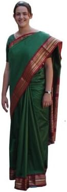 Sari - Indian Saree Pre-Pleated for a Authentic look. For adults Fit all size. Fancy Dress Indian costume- Please note Sari worn by the picture model might not be available - a random colour sari will be sent.