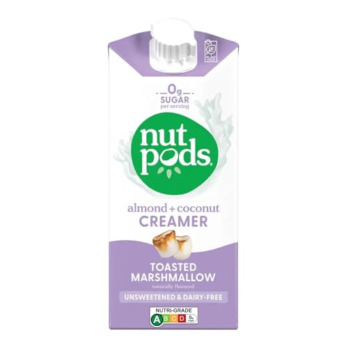 Nutpods Unsweetened Toasted Marshmallow Almond and Coconut Creamer 11.2 FO