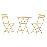 DKD Home Decor Tischset mit 2 Stühlen, Estándar