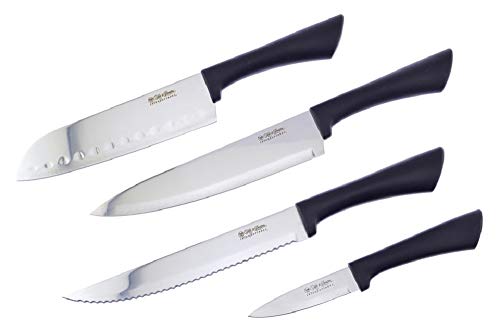 Set Cuchillos Cocina 4 Piezas Acero Inox