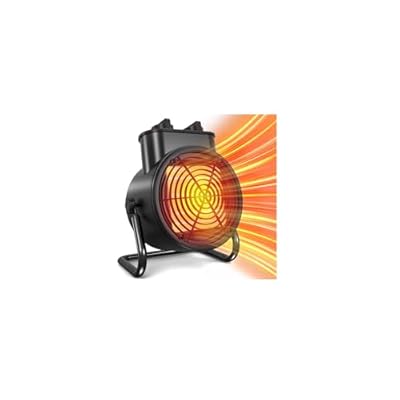 Auertech Greenhouse Heater with Thermostat, 1500W Electric Space Heater with 3S Fast Heating & 7ft Extended Cord, Overheat Protection, Portable Outdoor Heaters for Patio, Garage, Workshop, Indoor Use