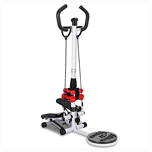 Image of with Resistance Bands Mini Home Hydraulic Stepper with Armrests with LCD Display Multifunction Clim Machine Fitness Equipment Load 100kg Cardio Exercise Antislip Steppers