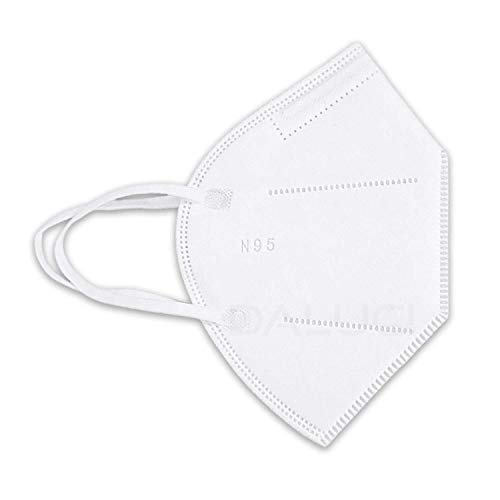 Image of DALUCI Cotton N95 Face Mask High Filtration Capacity 5 Layered for Men Women (White) Pack of 50.