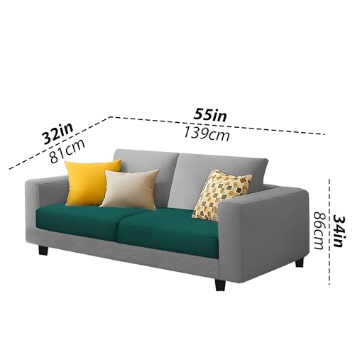 Image of Galib 3+2 Seater Sofa Set for Living Room (Pine Grey Fabric) Premium Fabric Sofa Set