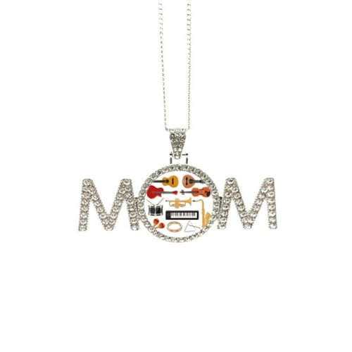 Cadeau de fête des mères collier musique pour grand-mère