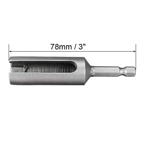 Pilote hexagonal douille fendue 12mm CR-V pour débloquer les écrous profonds
