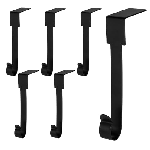 MiOYOOW Christmas Stockings Holder Hanger, 6PCS Non-Slip Fireplace Hanging Hooks Metal Hook Hangers for Christmas Stockings Bags Scarves Hats