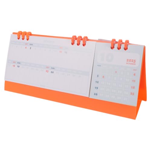 Mini Desk Calendar 2026 Spiral Bound Flip Monthly Planner