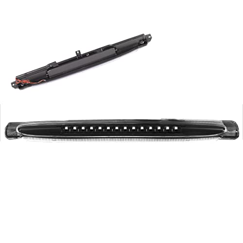 PM PERFORMOTOR Full LED 3rd Third Brake Light High Mount Stop Light Compatible with Chevy Trailblazer/GMC Envoy 02-09,Black/Clear