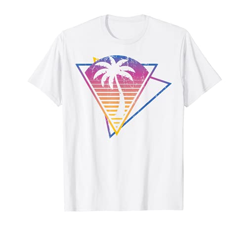 80s Art Retro Vaporwave Aesthetic Palm Trees 90s Vaporwave T-Shirt