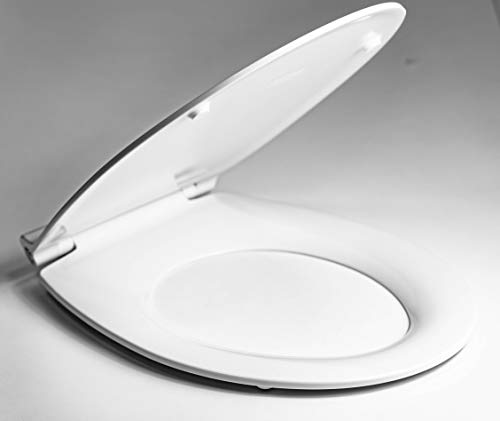 Tapa y asiento de inodoro con caída amortiguada - compatible con Sangrá Europa | MiTapa Cover