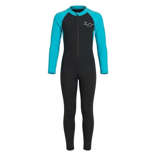 Image of ZIUM Girls 4 Way Lycra Swimsuit Cum Diving Suit with Print & Plain Options
