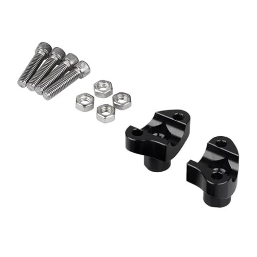 Rehausseur de guidon noir 1 pouce pour moto Dyna, Softail et Sportster XL 883 1200