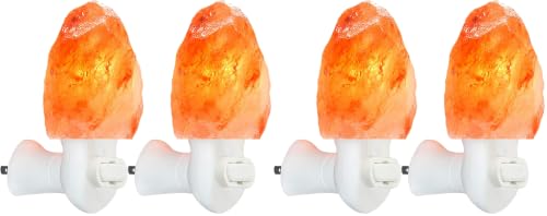 Image of Spantik Pink Himalayan Salt Lamps - Hand Carved, Natural Night Lights for Bedrooms and Home Decor (Pack of 2)