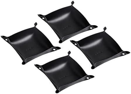 Small Valet Tray Office Organizer PU Leather Dice Tray With Soft Durable Simple Storage Tray For The Key Suitable For Office Supplies Coins Jewelry Lipstick Watches Home Decor