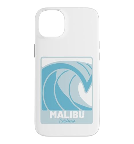 Malibu California CA Wave Vacation Souvenir Case for iPhone 14 Plus
