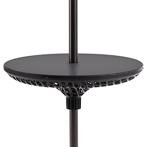 Rowhy Patio Umbrella Table Tray Adjustable 23 Inches Accessory for Outdoor Market Umbrella Beach Umbrella, Black