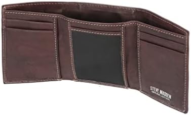 Steve Madden Men's RFID Leather Trifold Wallet