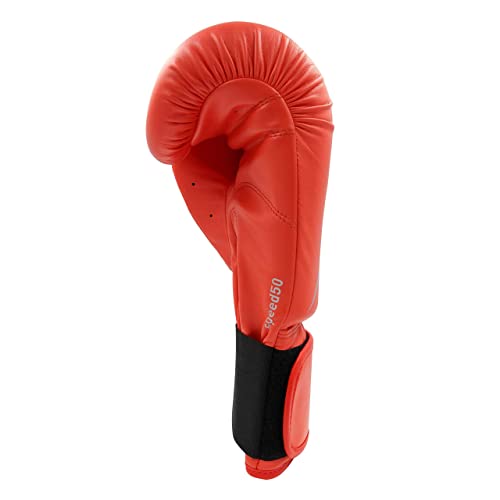 Adidas Boxing Gloves - Speed 50 Boxing & Kickboxing - Boxing Gloves Women/Boxing Gloves For Men - Boxing Equipment (10 Oz, Red/White) #TOP7