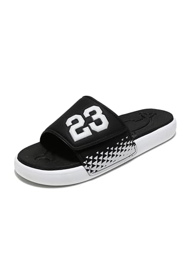 Image of DREAM LAKE Men's Sport Slide Sandals, Flexible Midsole, Casual Beach Slides