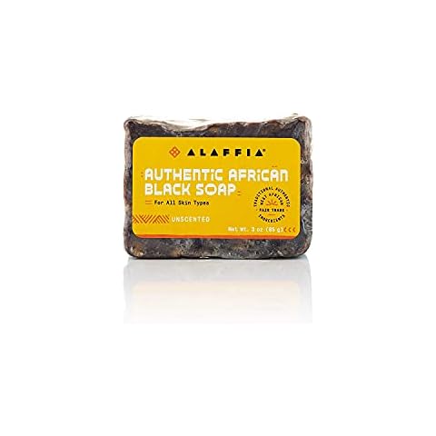 Alaffia African Black Soap Unscented, 3 Ounce Cover