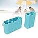 Lybunair Stylish Lightweight Silicone Multipurpose Storage Bag, Water Proof Beach Bag Phone Holder with Adjustable Strap, Ideal for Beach, Pool, Travel Accessories (Mint Green)