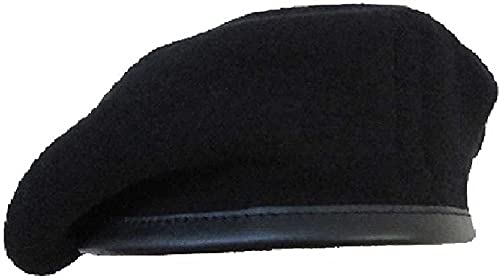 Wan-sukh Unisex French Woolen Beret Cap, Traditional Army Style, Classic European Hat, Woolen Beret, Che Guevara Black 1