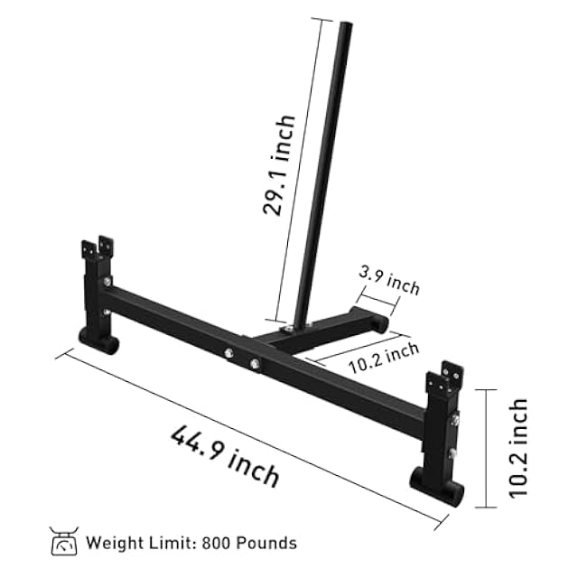 Heavy Duty Deadlift Barbell Jack Weight Lifting Olympic Barbell Changing Weight Plates for Deadlifting, Powerlifting, and Weightlifting - 900lb Capacity