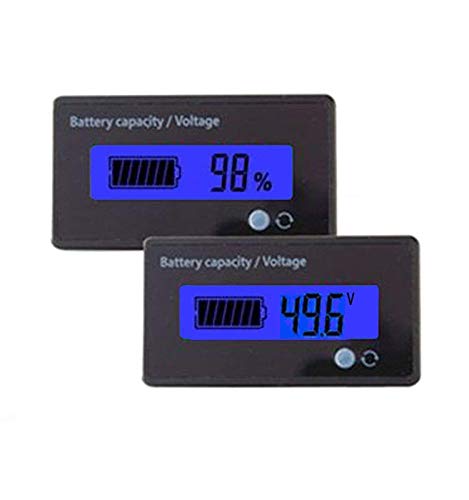 CPTDCL Multifuncional Monitor de Capacidad de la batería 48 V LCD Batería medidor Indicador de Calibre de Combustible para batería de Plomo ácido Motocicleta Coche de Golf