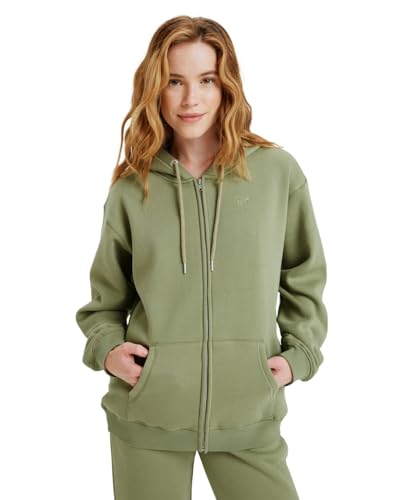 Roxy Surf Stoked Zipped Brushed - Cardigan para Mujer (Paquete de 1)