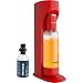 Drinkmate Carbonated Beverage Maker with 3 oz Test Cylinder (Metallic Red)
