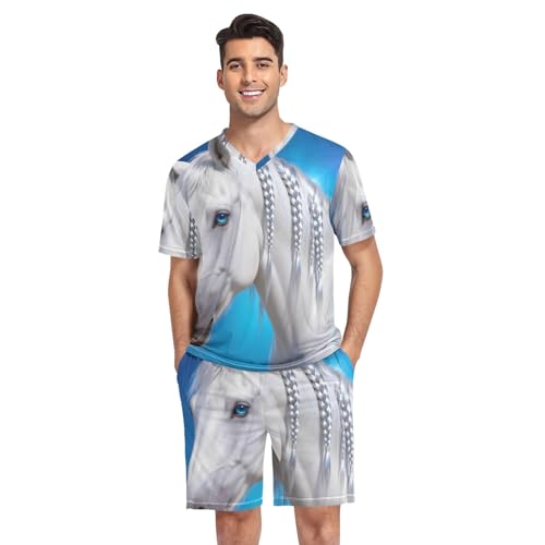 Pyjama court homme pour nuits d'été fraîches et confortables