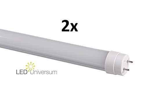 2er Set Sparpack LED Leuchtstoff Röhre matt - 7W - 700lm - tageslichtweiß (4500K) - 45cm T8 G13 - LED Universum