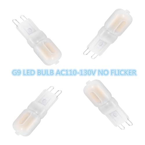 Sriomny G9 LED Bulb 2W Equivalent to 20、25W Halogen lamp 10-Pack T4 G9 Warm White 3000K 120V G9 Base, Crystal Chandelier, 360°Omni-Directional Lighting, Home Lighting Non-dimming