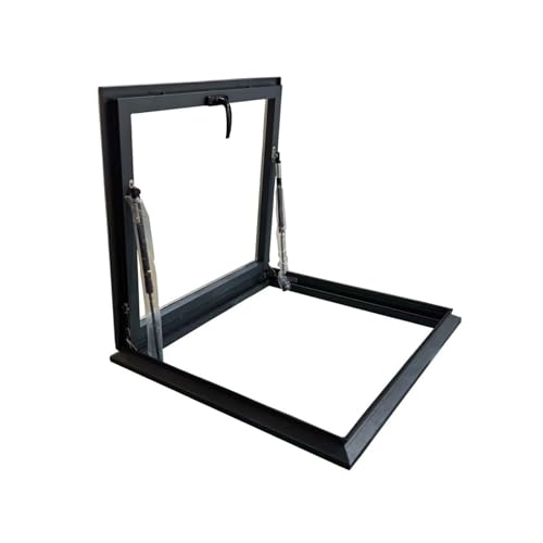 Image of Skylight roof Window, Double Tempered Glass and Aluminum Alloy Frame,Attic Sunroom Underground Lighting Well Window,Egress Roof Window(L*W 70 * 70cm/27.5 * 27.5in)