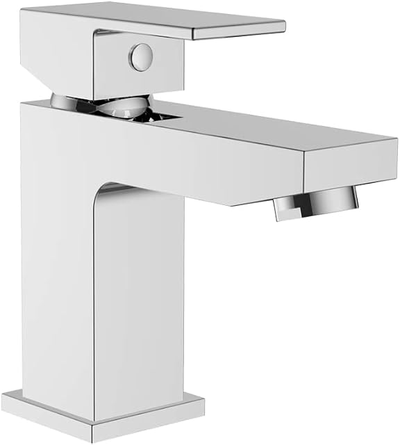 Fitz George | Columbus Mono Basin Mixer Tap with Push Waste | Single Handle | Chrome