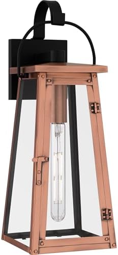 Quoizel Carolina 1-Light Aged Copper Outdoor Wall Lantern