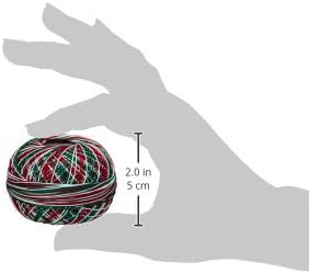 Miniatura 3 de Handy Hands Hilo de algodón Lizbeth de 210 yardas, 25 gm, delicia navideña