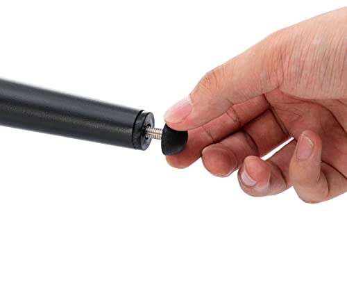 Kmax Counter Height Bar Stools Set Of 4, Velvet 26" Bar Stool With Modern Metal Black Legs And Footrest For Kitchen Island Home Indoor, Black #TOP6