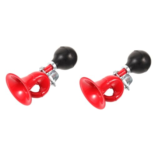 Toddmomy 2pcs Creative Air Horn for Loud Manual Squeeze Bike Bell Easy Installation for Adults Fits Standard Handlebars
