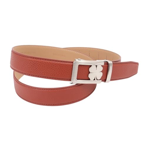 Black Clover New Live Lucky Clover Slide Whiskey Brown Cut-to-Fit Belt w/Rachet System