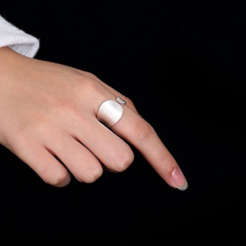 Anneau réglable femmes argent S925 fini branche brossée rétro - 4